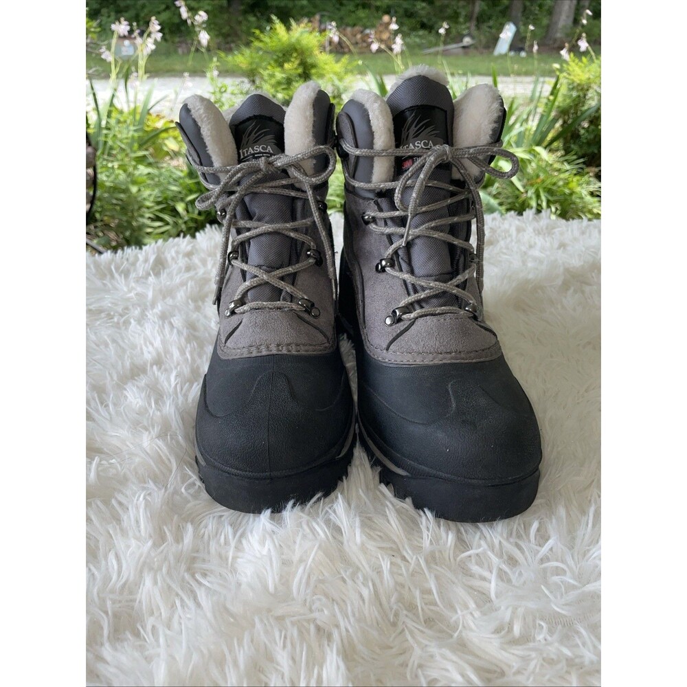 Itasca Boots Womens  9 Granite Peak Thinsulate Insulated Winter Gray Ankle Top